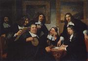 REMBRANDT Harmenszoon van Rijn The Governors of  the Guild of St Luke,Haarlem oil on canvas